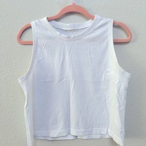 White size 10 lululemon tank top